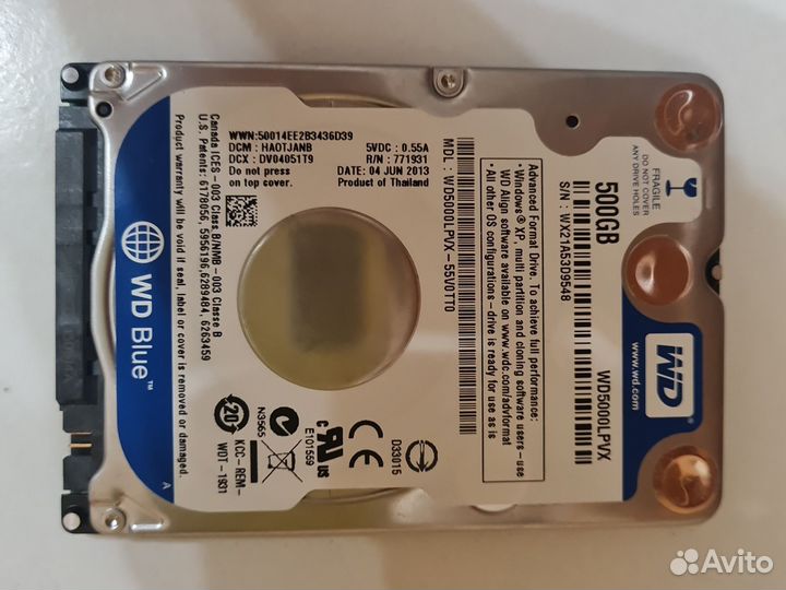 Жесткий диск WD5000lpvx