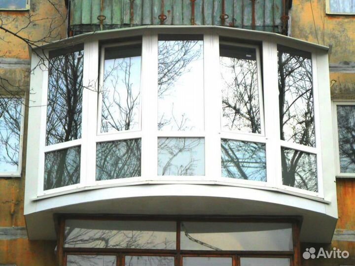 Остекление балконов в пятиэтажке. Окна пвх