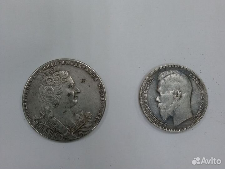 Монета рубль Екатерина 2 1730 Николай 21906