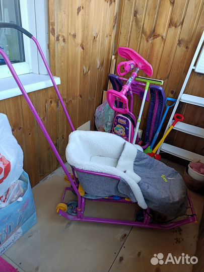 Чехол на санки + санки