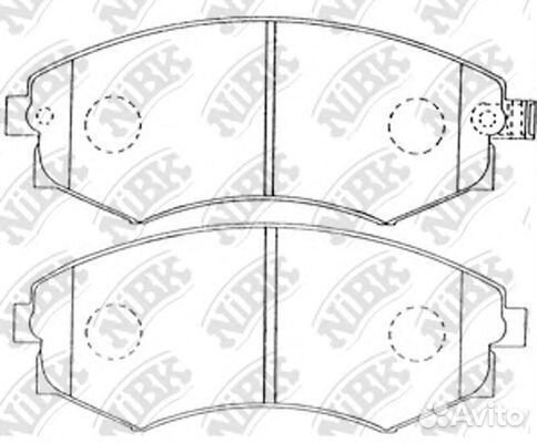 Комплект тормозных колодок PN2245 nibk