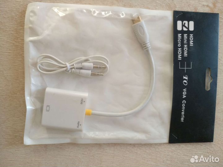 Конвектор Переходник мини hdmi-VGA