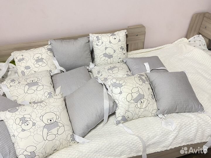 Бортики в детскую кроватку бу