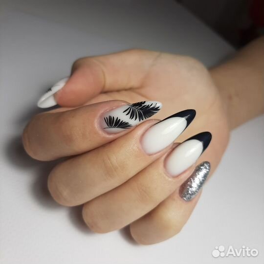 Моделли на наращивпние и маникюр с покрытием