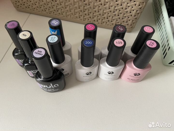 Гель лаки для маникюра набор бу