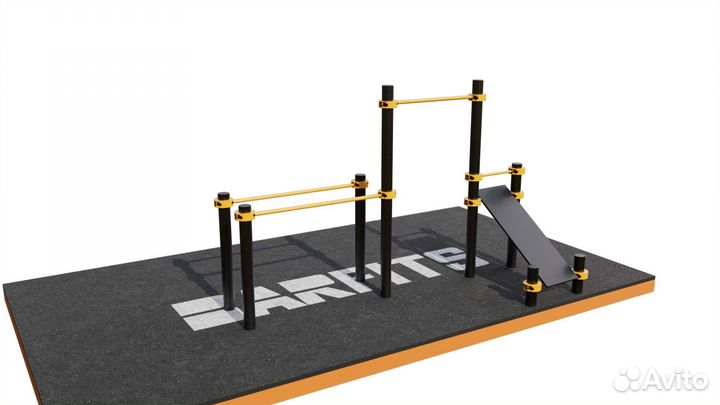 T-014 Турник, брусья, скамья для пресса D89 металл