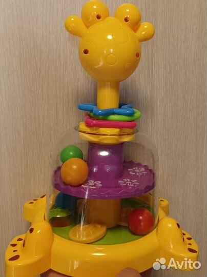 Юла Жираф с вертушкой