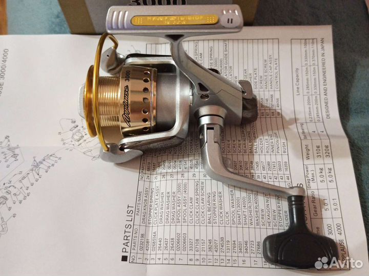 Катушка ryobi Applause 3000