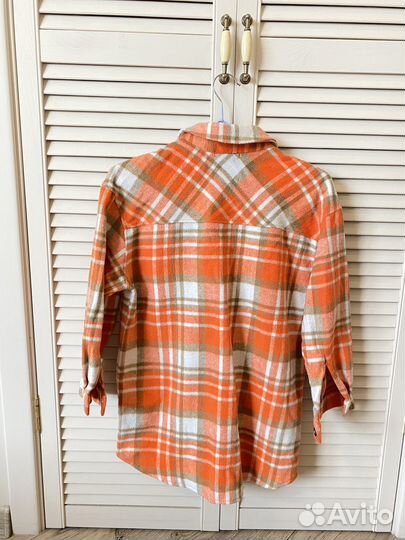 Рубашка утепленная для девочки р. 140-146