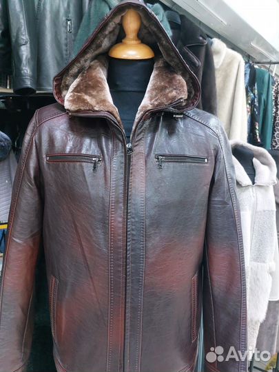 Кожаная куртка мужская