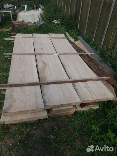 Доска необрезная ясень