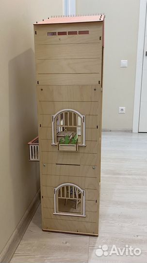 Домик кукольный деревянный