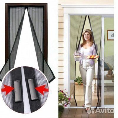 Москитная сетка на 18 магнитах Magic Mesh