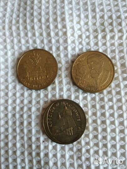 Монеты польши 2 злотых