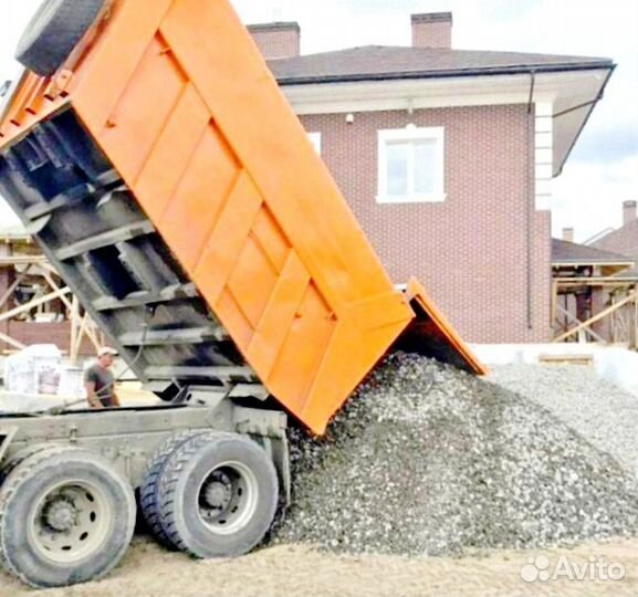 Песок, щебень, отсев, пгс