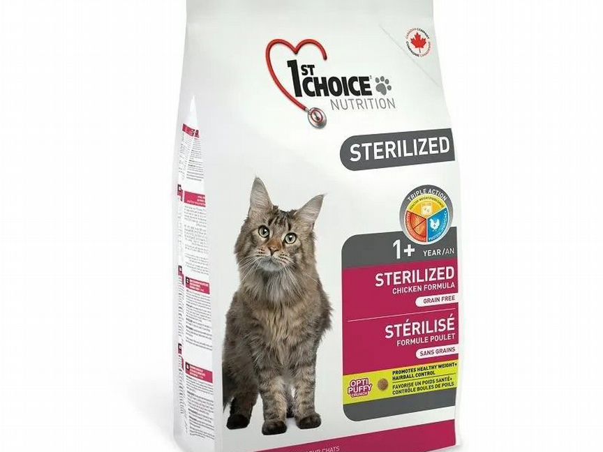 Корм для кошек сухой 1ST choice Sterilized