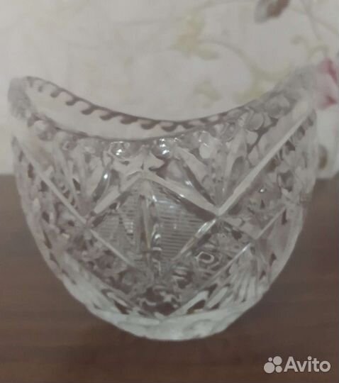 Хрустальная конфетница, производство СССР, новая