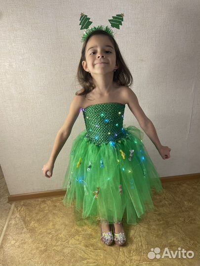 Новогодний костюм елочка 110 116 122 128