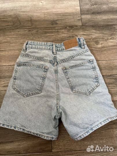 Джинсовые шорты zara 32