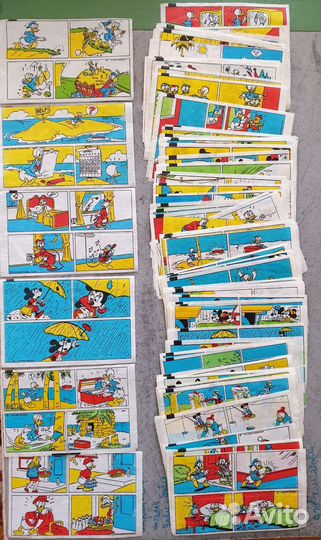 Вкладыши от жвачки Дональд