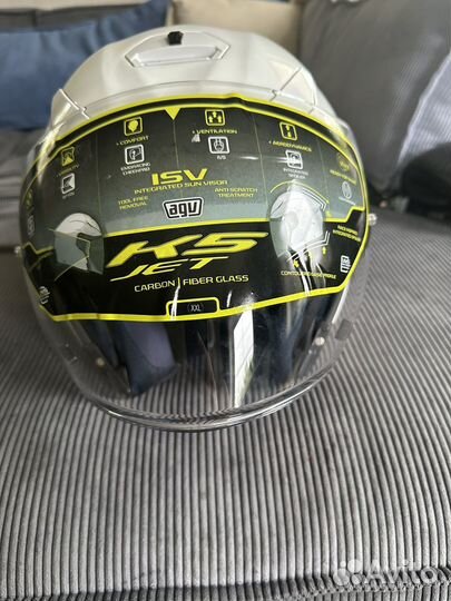 Мотошлем AGV k5 белый размер XXL новый