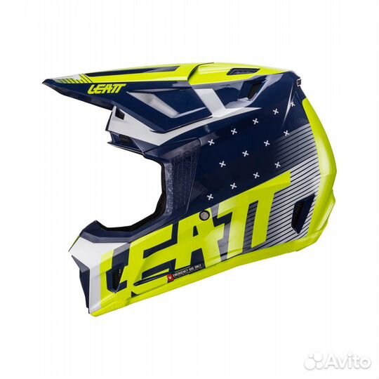 Мотошлем Leatt Moto 7.5 Helmet Kit, Blue