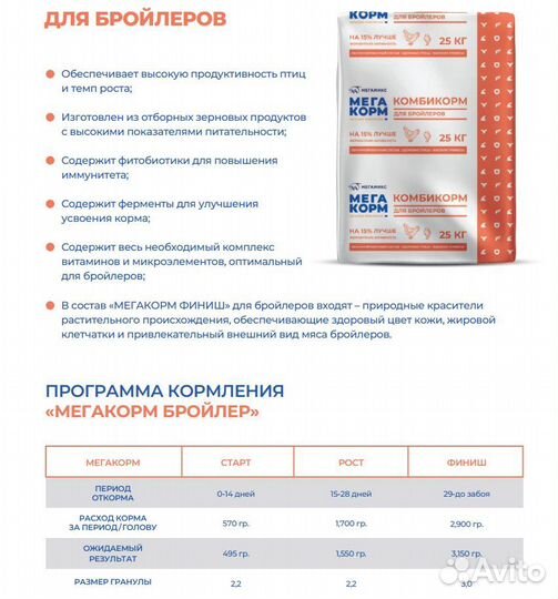 Мегамикс комбикорм