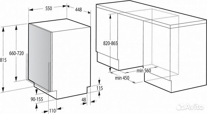 Посудомоечная машина gorenje GV522E10S