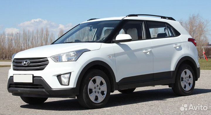 Рейлинги продольные на крышу Hyundai creta 2016-20
