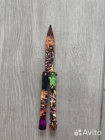 Деревянный нож бабочка