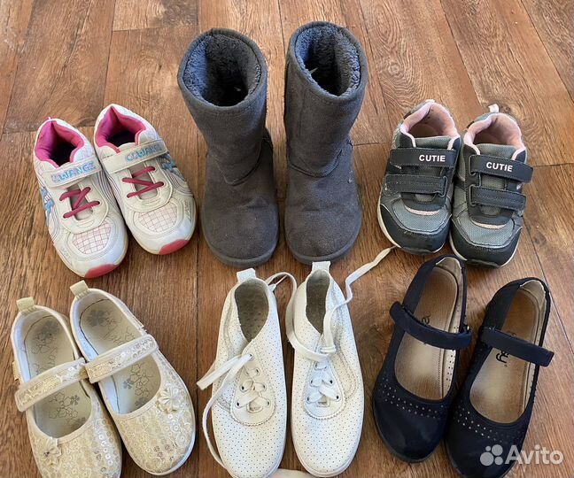 Оьувь на девочку пакетом