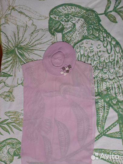 Берет, палантин