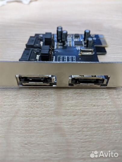 Новый Контроллер PCI-E 1x SATA3 - 2 Int + 2 eSata