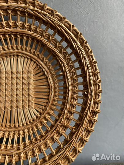 Плетеные корзины и тарелки для свадьбы