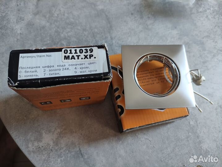 Встраиваемый спот Lightstar Lega Qua Adj, новый