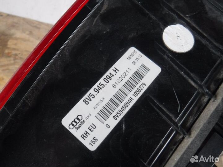 Фонарь правый внутренний audi A3 8V (2012-2016)