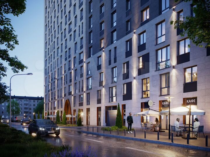 Квартира-студия, 25,4 м², 15/16 эт.