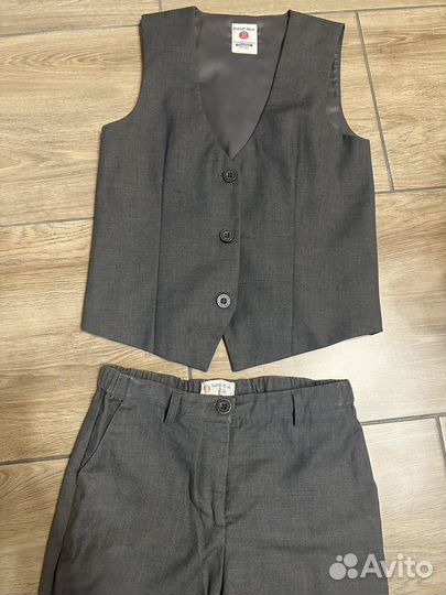 Жилет брюки.Button blue