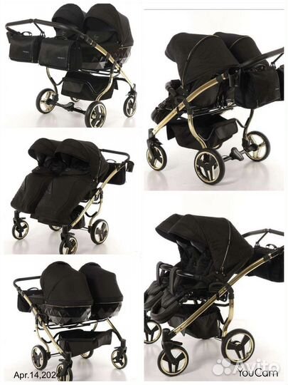 Коляска для двойни junama