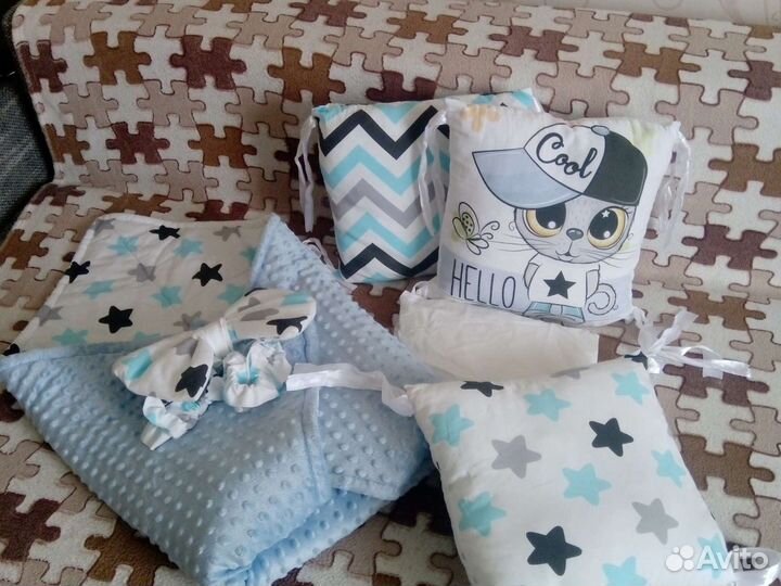 Бортики,одеяло,простынь