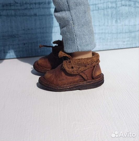 Обувь(состаренные башмачки) для кукол Паола Рейна