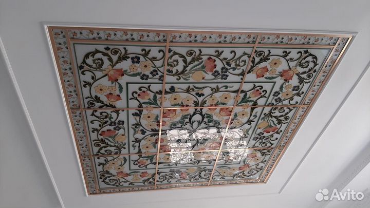 Витражи для мебели, Тиффани, витражные потолки