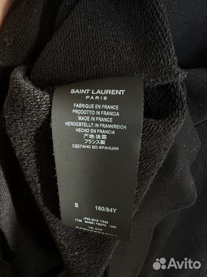 Толстовка худи Saint Laurent S