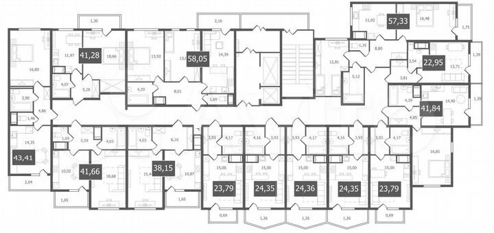 Квартира-студия, 23,8 м², 2/11 эт.