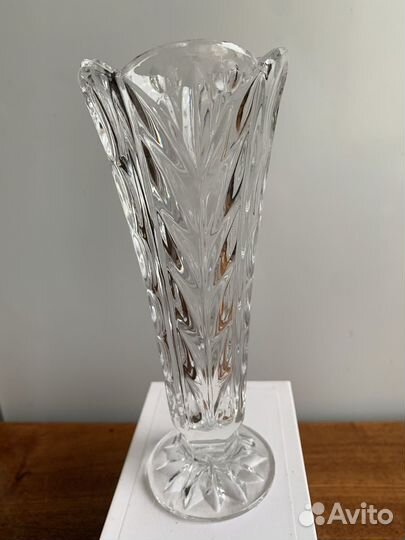 Ваза хрустальная. Сахарница ГДР