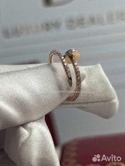 Кольцо cartier juste un clou small paved