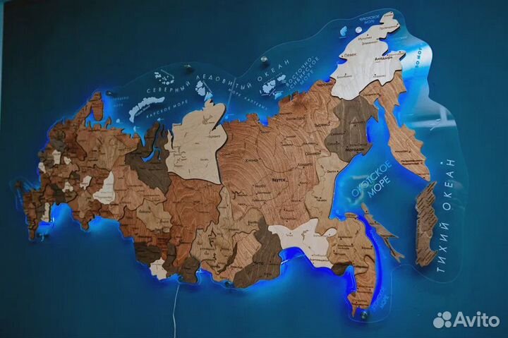 Настенная карта России