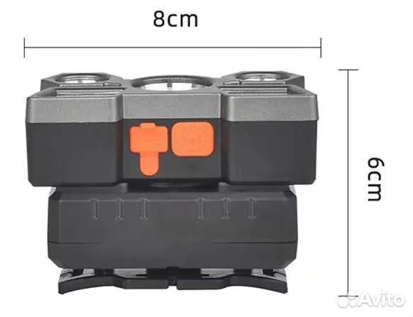 Светодиодный головной фонарик новый