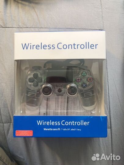Джойстик для ps4 dualshock 4 v2 прозрачный новый