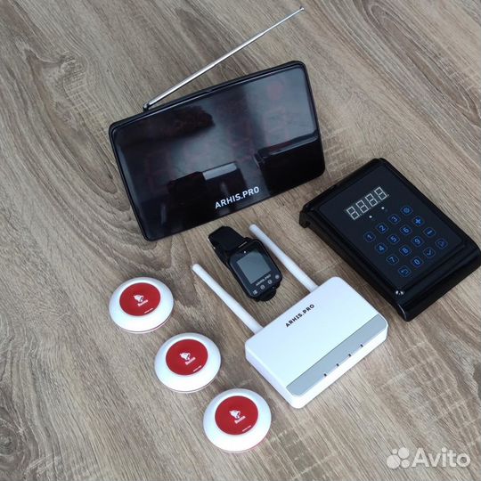 Кнопка вызова персонала, часы, табло, пуль, репите